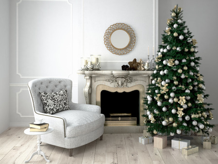 Weihnachten wohnzimmer lizenzfreie vektorgrafiken kaufen: 123rf