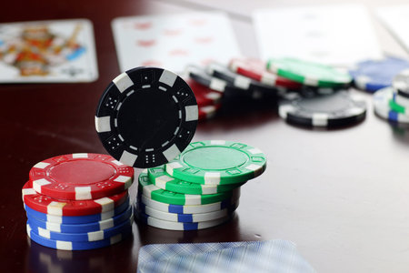 poker: poker chips Cards