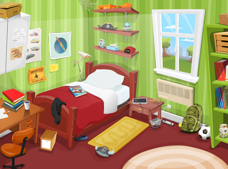 Cartoon bett lizenzfreie vektorgrafiken kaufen: 123rf Schlafzimmer bett ausrichtung