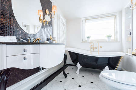 Bagno barocco moderno: mobile bagno barocco grezzo m ello c etti ... Mobile bagno bianco e nero