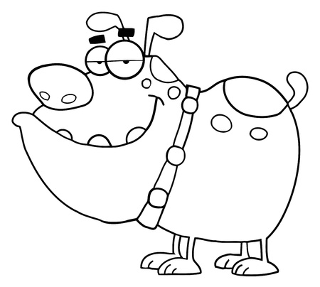 Describe el personaje de dibujos animados. Perro. Foto de archivo. Describe el personaje de dibujos animados. Perro. Foto de archivo.
