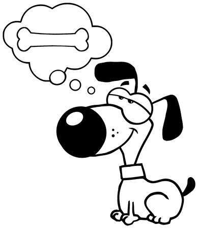 Perro soñando con un hueso. Foto de archivo. Perro soñando con un hueso. Foto de archivo.