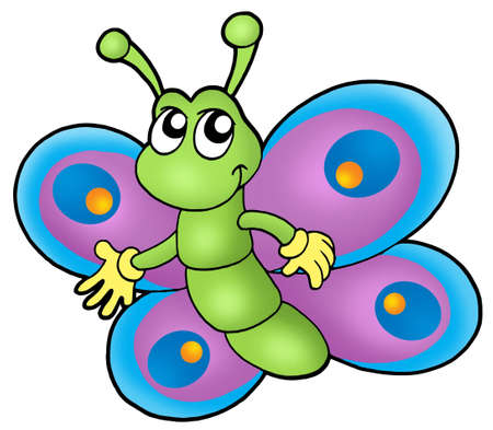 Pequeños Dibujos Animados Mariposa - Color Ilustración. Fotos ... Pequeños Dibujos Animados Mariposa - Color Ilustración. Fotos ...