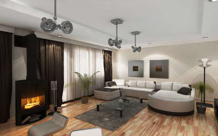 Moderne open haarden: open haarden voor moderne huizen. Open woonkamer haard