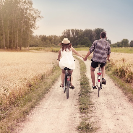 Romantic cycling Stock Photo - 18184331