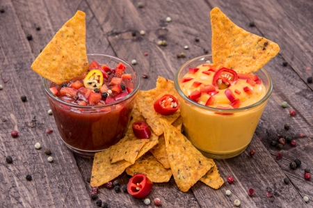 Forum Image: http://us.123rf.com/450wm/handmadepictures/handmadepictures1209/handmadepictures120900379/15321549-salsa-and-cheese-sauce-with-fresh-nachos-on-wooden-background.jpg