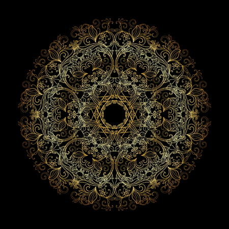 Contour doré banque d'images, vecteurs et illustrations libres de ... Mandala ovale