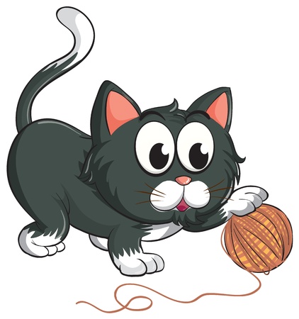 ilustración de un gato sobre un fondo blanco Foto de archivo. ilustración de un gato sobre un fondo blanco Foto de archivo.