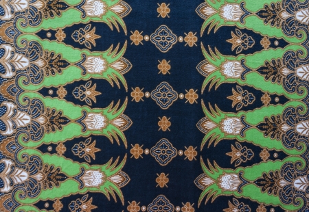 Royalty Free Green Batik Motifs