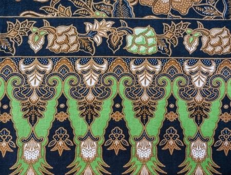 Royalty Free Green Batik Motifs