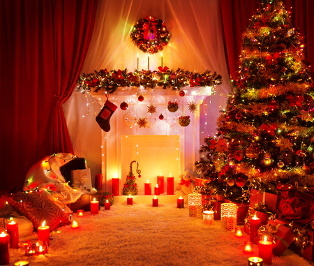 Weihnachten wohnzimmer lizenzfreie vektorgrafiken kaufen: 123rf