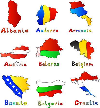 Croatia Map Cliparts, Stock Vector And Royalty Free Croatia Map ...