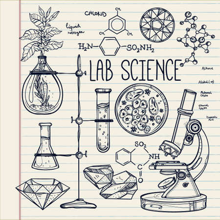 Worksheets Biology Laboratory Equipment 29430 laboratory equipment cliparts stock vector and royalty hand drawn science beautiful vintage lab icons sketch set illustration