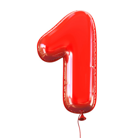 balloon: number five - 1 balloon font