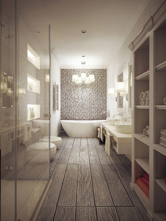 Badezimmer modern lizenzfreie vektorgrafiken kaufen: 123rf