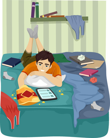 Resultado de imagen para caricaturas de adolescentes estudiando