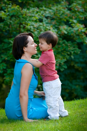 mum and boy