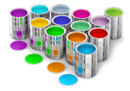 house paint cans