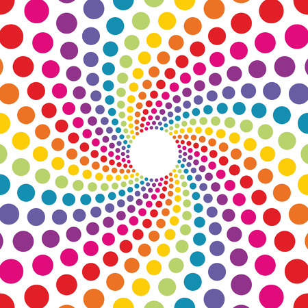 Fondo Circular Hecha De Puntos De Colores Ilustraciones ... Fondo Circular Hecha De Puntos De Colores Ilustraciones ...