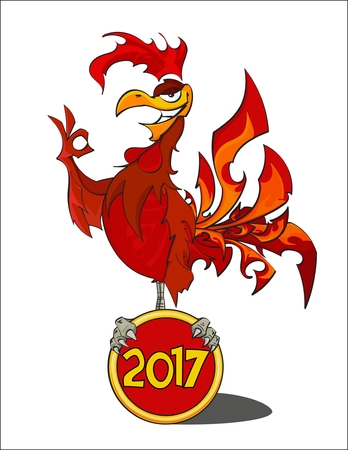 Красный огненный петух - символ 2018 года Красный огненный петух - символ 2018 года