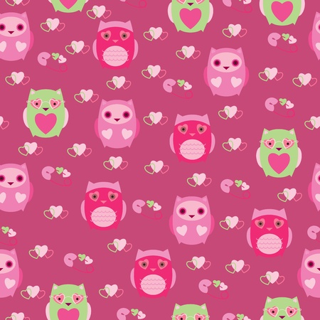 Fondo De Pantalla Sin Problemas Con Los Búhos Lindos Ilustraciones ... Fondo De Pantalla Sin Problemas Con Los Búhos Lindos Ilustraciones ...