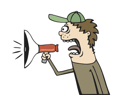 Quiz en tout genre - Page 15 922264-guy-crier-dans-bullhorn-contre-blanc