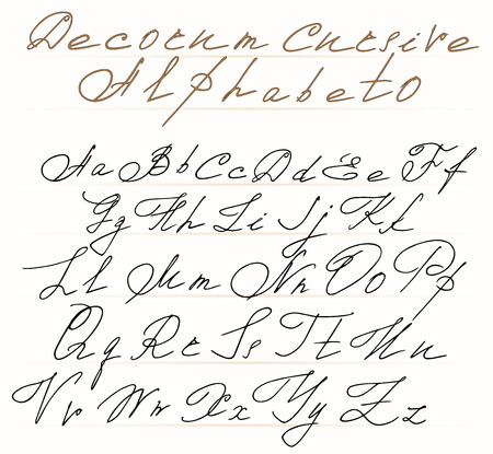 Number Names Worksheets alphabetical cursive : Number Names Worksheets : alphabetical letters in cursive ~ Free ...