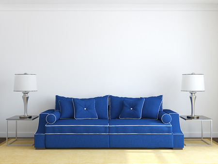 Frontal lizenzfreie vektorgrafiken kaufen: 123rf Wohnzimmer blaue couch