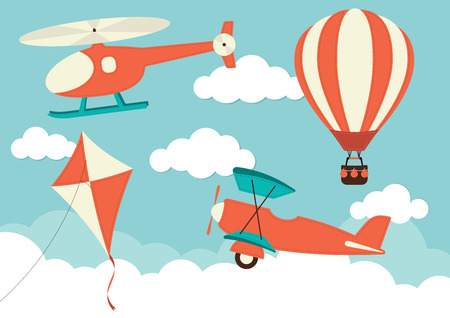balloon: Helicopter, Plane, Kite & Hot Air Balloon