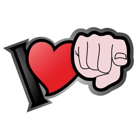 Message d'amour pour la Saint Valentin Banque d'images - 11822484