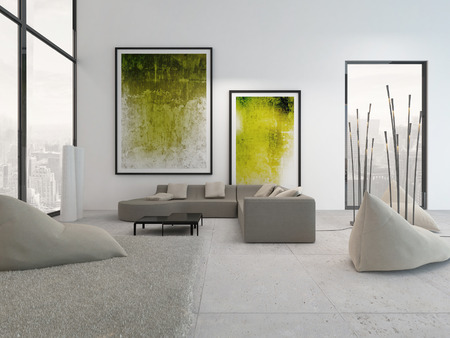 Witte muren woonkamer: turquoise muur woonkamer inspiratie muren ... Schilderij woonkamer groen