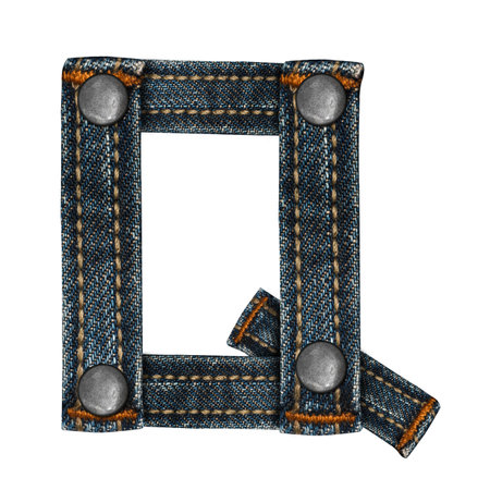 lettera dell'alfabeto i jeans Archivio Fotografico - 14150431