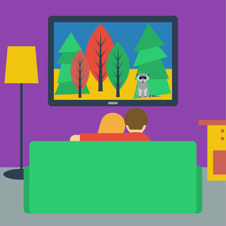 http://us.123rf.com/450wm/vanillamilk/vanillamilk1411/vanillamilk141100150/33788190-bright-colored-illustration-in-a-flat-style-with-couple-watching-television-sitting-on-the-couch-in-.jpg?ver=6