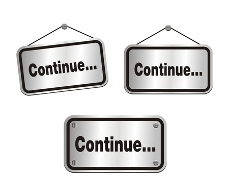 continuer - signes d'argent Banque d'images - 25804588