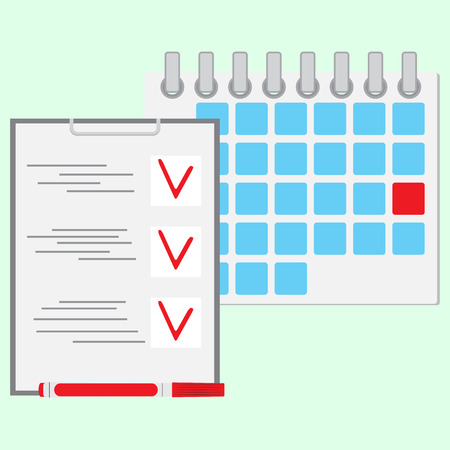 deadline of daily work concept calendar day daily calendar diary and daily planner