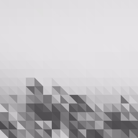 low polygon pixel mosaic white and black color high key gray