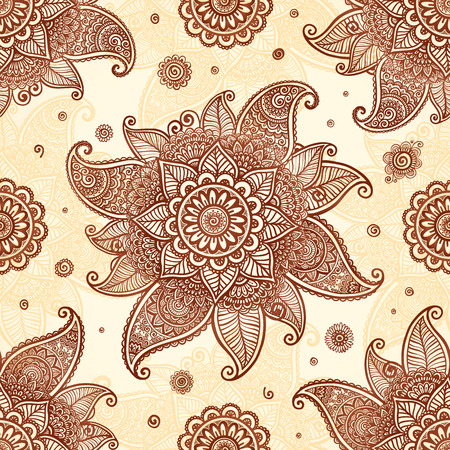 indian henna tattoo style vector floral horizontal seamless stripe indian henna tattoo style vector floral horizontal seamless stripe