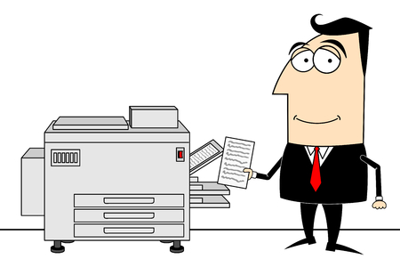 Resultado de imagem para photocopier cartoon