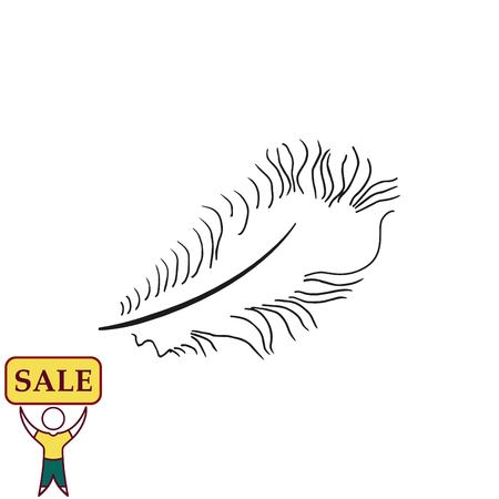 ペンのアイコンを白鳥の羽のアイコン ベクトル イラスト のイラスト素材 ベクタ Image