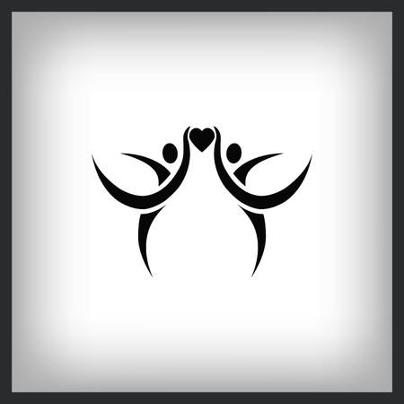 family icon vector illustration flat design style royalty free
