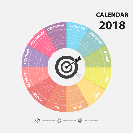 circle calendar template