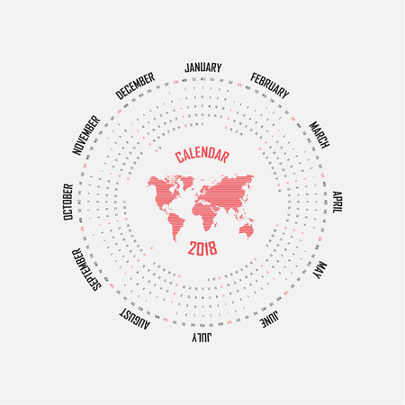 circle calendar template