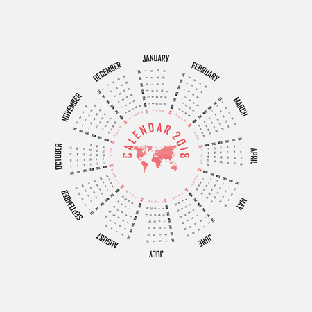 circle calendar template