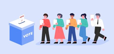 Voting and election concept vector illustration.