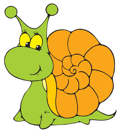 Garden Snail Иллюстрация