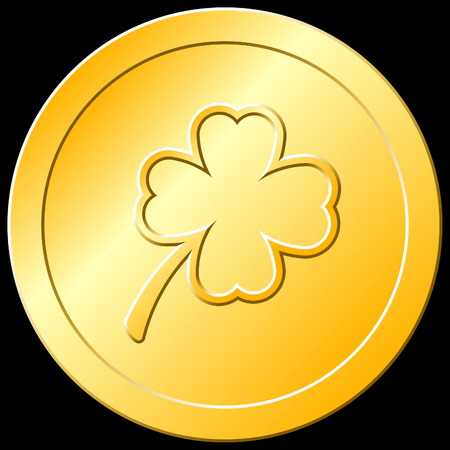 Gold coin: Gold Shamrock Coin