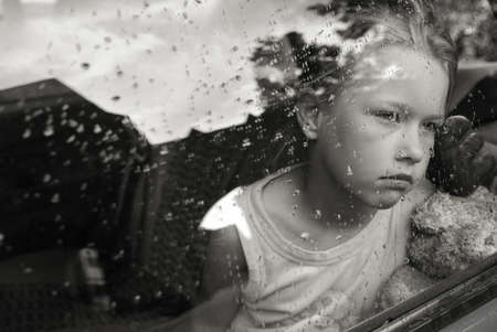 sad lonely: Sad girl portrait