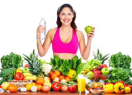 Slim femme en bonne santé perdre du poids. Santé et alimentation