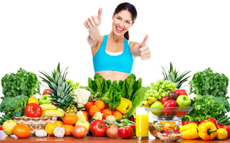 Slim femme en bonne santé perdre du poids. Santé et alimentation