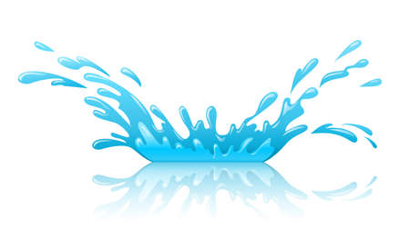 Pool Water Splash water splash pool with drops and reflection. eps10 vector Pool Water Splash water splash pool with drops and reflection. eps10 vector